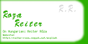 roza reiter business card